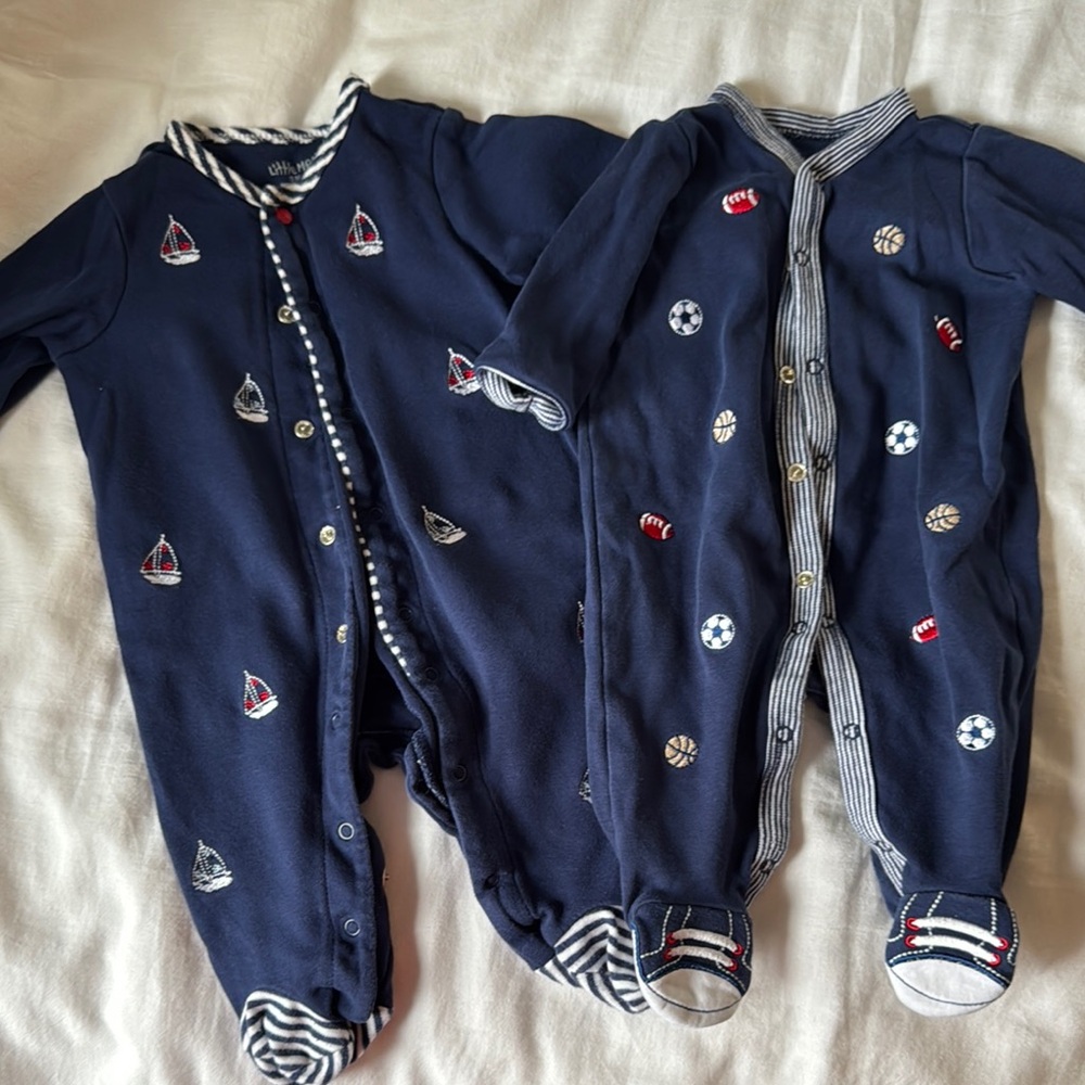 Navy Nautical Kids One Piece